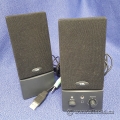 CA Black Powered Computer Desktop Speakers
