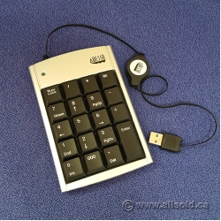 Adesso AKP-150 - 19 Key Numeric Keypad with Retractable Cord Adesso AKP-150 - 19 Key Numeric Keypad with Retractable Cord