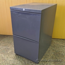 Grey 2 Drawer Pedestal Cabinet SND