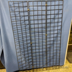 Black Folding Wire Grid Panels 36" W x 60" H