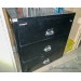 Fire King Black 3 Drawer Lateral fireproof File Cabinet