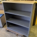 42" Height Grey Wood Bookcase w/ Blonde Top