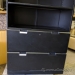 Smed Black 2 Drawer Lateral File Cabinet w/ Adj. Bookcase Top
