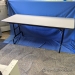 72" x 30" Grey Surface Folding Training Table w/ Black Trim