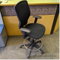 Teknion Black Mesh Back Office Drafting Chair