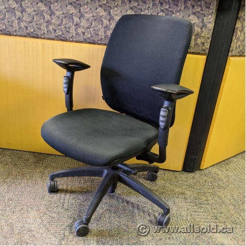 Teknion Donati Black Office Task Chair B Grade Allsold