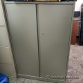 Steelcase 36x18x54 in Grey 2 Door Storage Cabinet, Locking