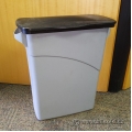 Rubbermaid Thin Garbage Can w/ Lid