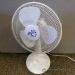 White 3 Speed 16" Fusion Electric Desk Fan