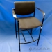 Black Steelcase NO.22 Player Bar Height Stool w/ Arms and Glides