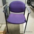 Purple Stacking Guest Chair w/ Fixed Arms
