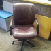 Keilhauer Respons Leather Meeting Task Chair w/ Fixed Arms