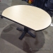 Gunnar Blonde and Black Height Adjustable 42" Meeting Table