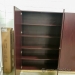 Mahogany 2 Door Built-In Storage Cabinet, Locking