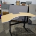 81" Powered Sit Stand Desk w/ Box Drawer Storage