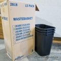 Case of 12 Waste Bins - 7 Gallon 15" Height - New In Box