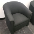 Black Bucket Style Reception Armchair
