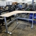 Steelcase Blonde Powered Corner Sit Stand Height Adjustable Desk