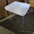 Steelcase White Bucket Chair Low Stool