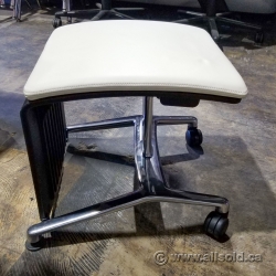 White Steelcase Footrest