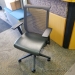 Steelcase Think Grey Mesh Back Leather Seat Adj. Task Chair