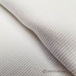 White Tubular Jersey Knit Fabric