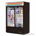 True 2 Sliding Glass Door Commercial Merchandiser Display Fridge