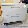 Grey 2 Drawer Lateral File Cabinet, Locking