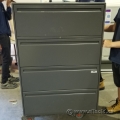 Charcoal 4 Drawer Lateral File Cabinet
