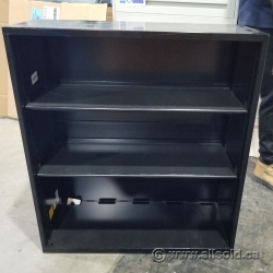 Black Metal 3 Shelf Bookcase