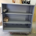 Grey Metal 3 Shelf Bookcase