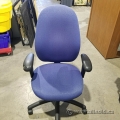 Blue Patterned Office Task Chair, B Grade