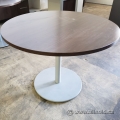 42" Teknion Round Table with Silver Metal Base