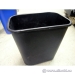 Lot of 12 Black Plastic Garbage Can Waste Basket