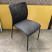 SitOnIt Black Mesh Back Office Stacking Chair w/ Grey Seat