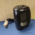 Black Pro Fusion Heat Oscillating Space Heater Fan