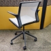 Silver Mesh AllSteel Clarity Office Meeting Chair w/ Fixed Arms