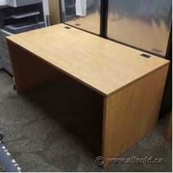 Heartwood Sugar Maple Straight Desk Shell 60 x 30