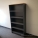 71" Artopex Grey Wood Bookcase w/ Blonde Top, Adjustable Shelves