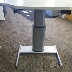 Steelcase Airtouch Sit Stand Height Adj Desk Base Only, Straight