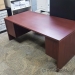 Mahogany Desk w/ Box File Ped and Client Knee Space, 72x36