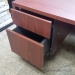 Mahogany Desk w/ Box File Ped and Client Knee Space, 72x36