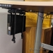 Sliding CPU Sit Stand Under Desk Hanger Mount with Strap Holder