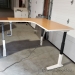 Haworth Light Maple Powered Sit Stand Height Adjustable Desk