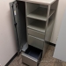 Steelcase Pewter Storage Tower with Wardrobe, Shelving, Filing