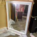 Mirror with White Frame 29" x 44"