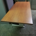 60" x 24" Medium Maple Sit Stand Desk Table Surface