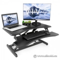 Vivo Black Height Adjustable Sit/Stand Desk Riser - NIB