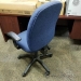 Blue Patterned Office Task Chair with Arms