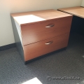 2 Drawer Lateral File Cabinet w/ Dark Trim, Locking
